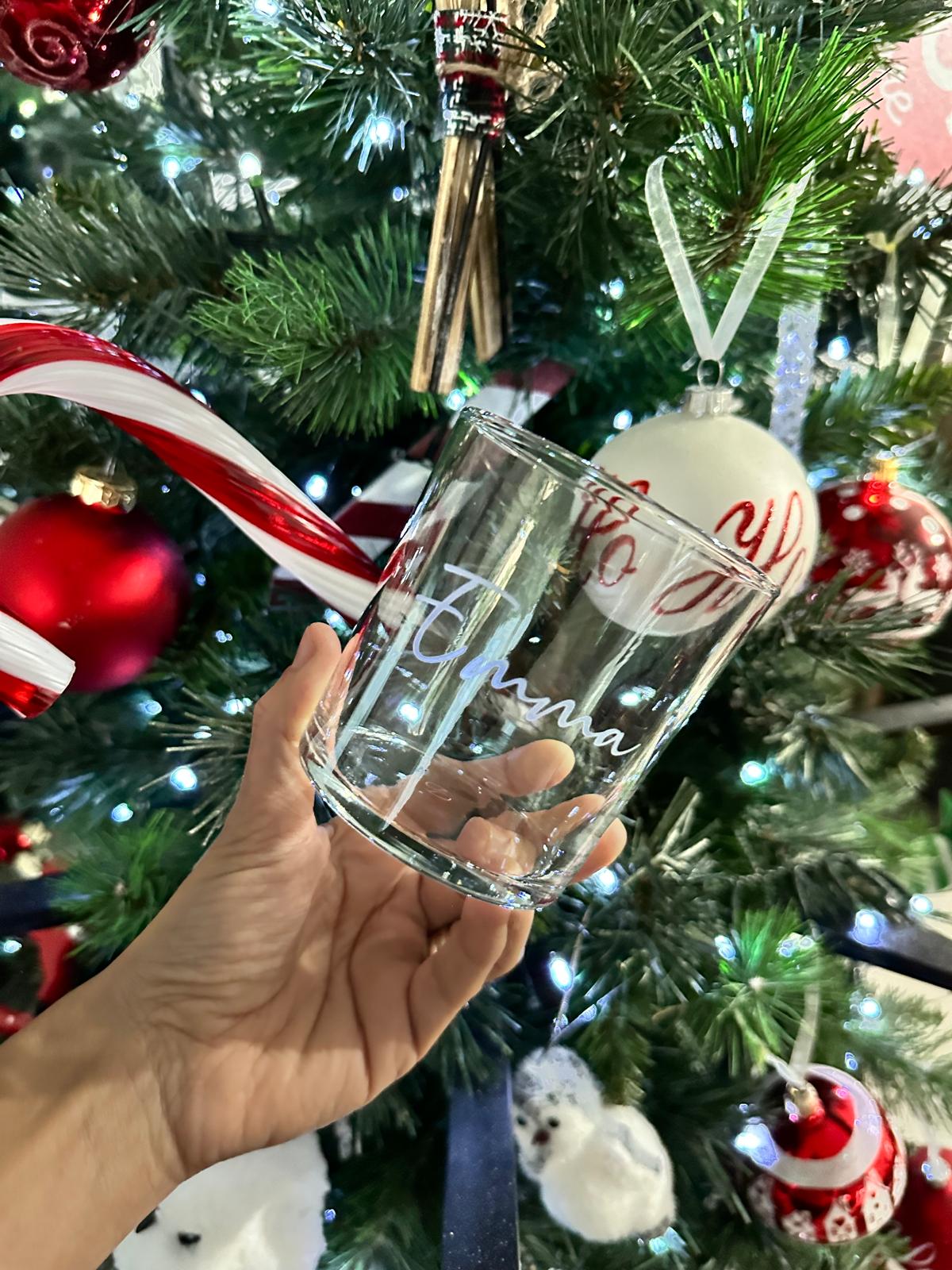 Bicchiere acqua personalizzato (Natale)