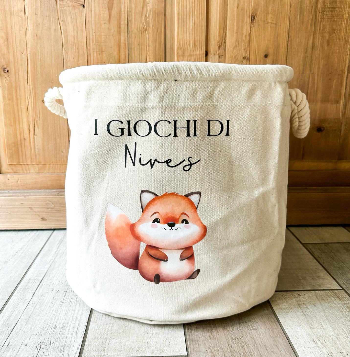Cesta porta giochi